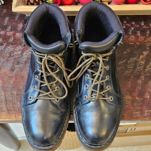 Dr. Martens Men's 'Nashville'  Leather Boots, Black, Sz 13 - Picture 2 of 16